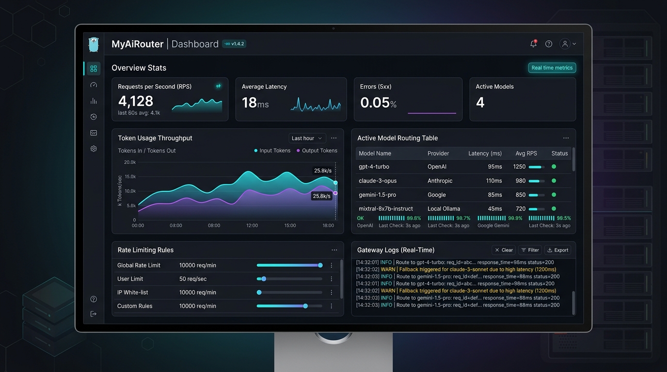 MyAiRouter - High-Performance AI Gateway & Proxy